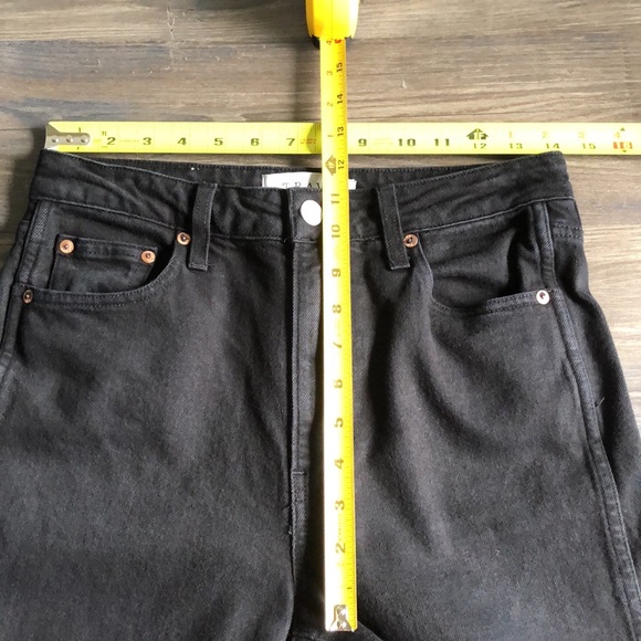 Trave Lawson Slim Full Length Pant Jeans Paint It Black Size 28 - Picture 14 of 15